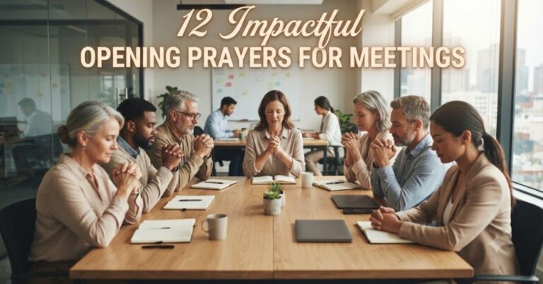 12 Impactful Opening Prayers For Meetings